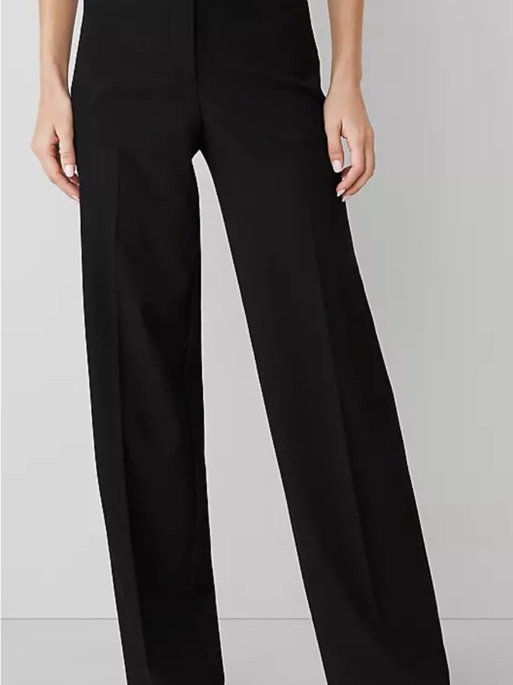 Ann Taylor Factory Black Wide-Leg Dress Pants size 4 Like New